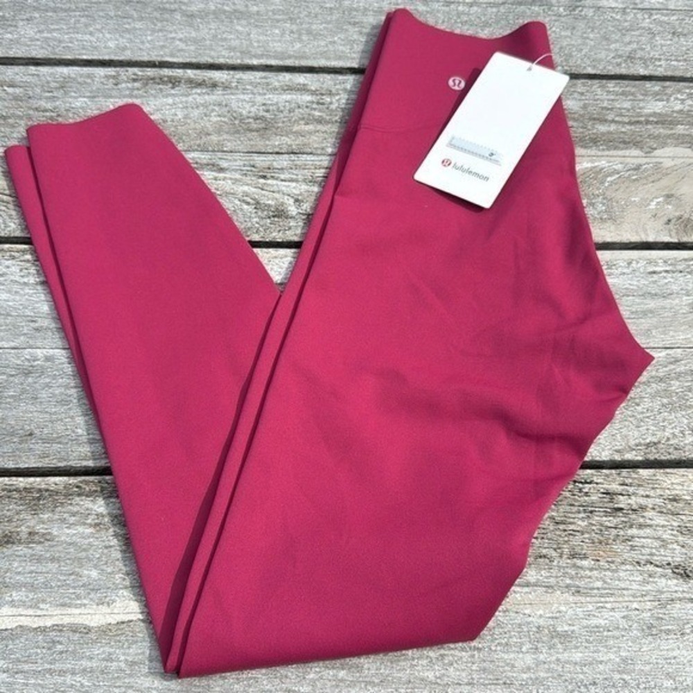 Lululemon‎ Glow Up Super-High-Rise Tight 28" Magenta Smoke size 6 NWT leggings